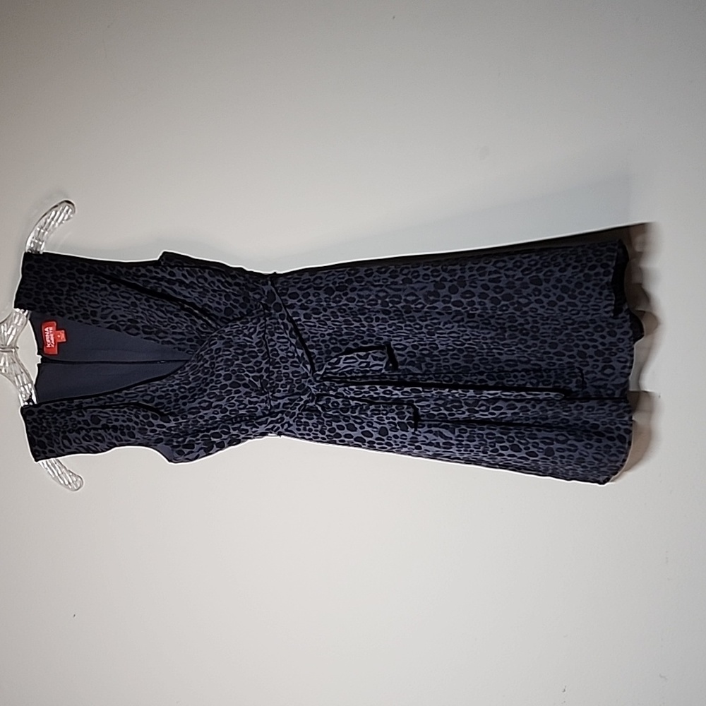 KIRNA ZABETE Leopard Print V-neck Sleeveless Dress Size 4